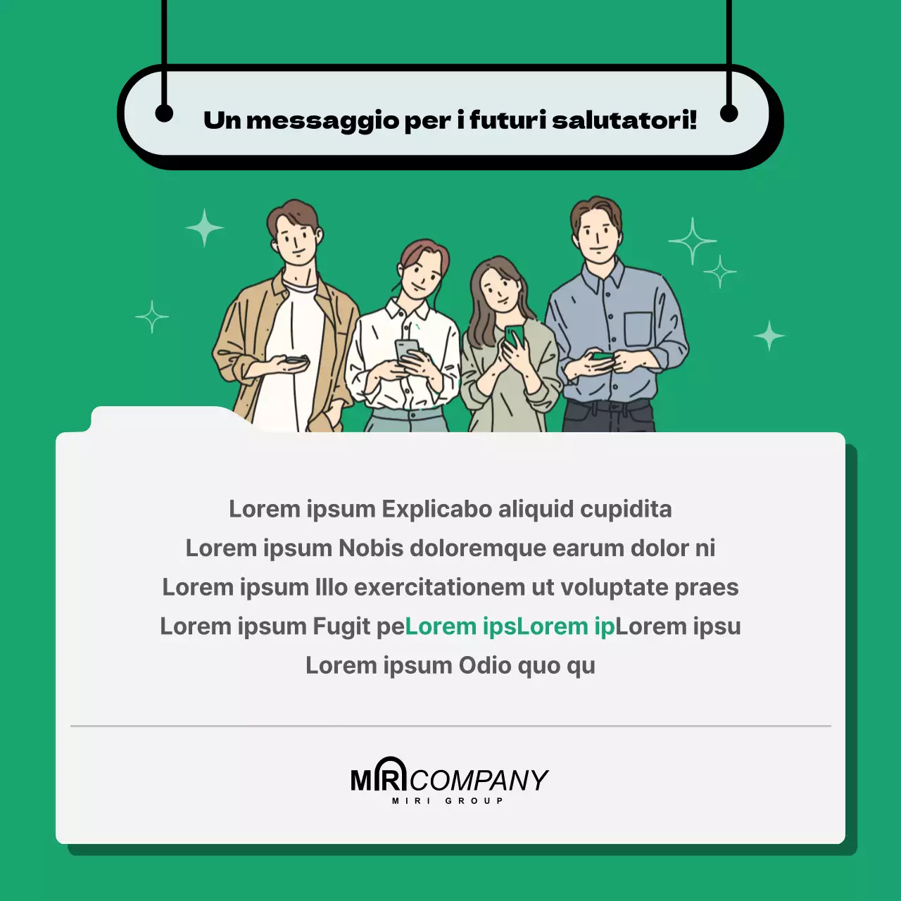 Risorse umane Descrizione del lavoro in toni puliti e verdi Responsabilità chiave Intervista Competenze fondamentali