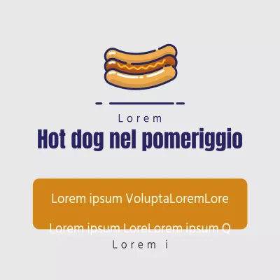 Hot dog nel pomeriggio