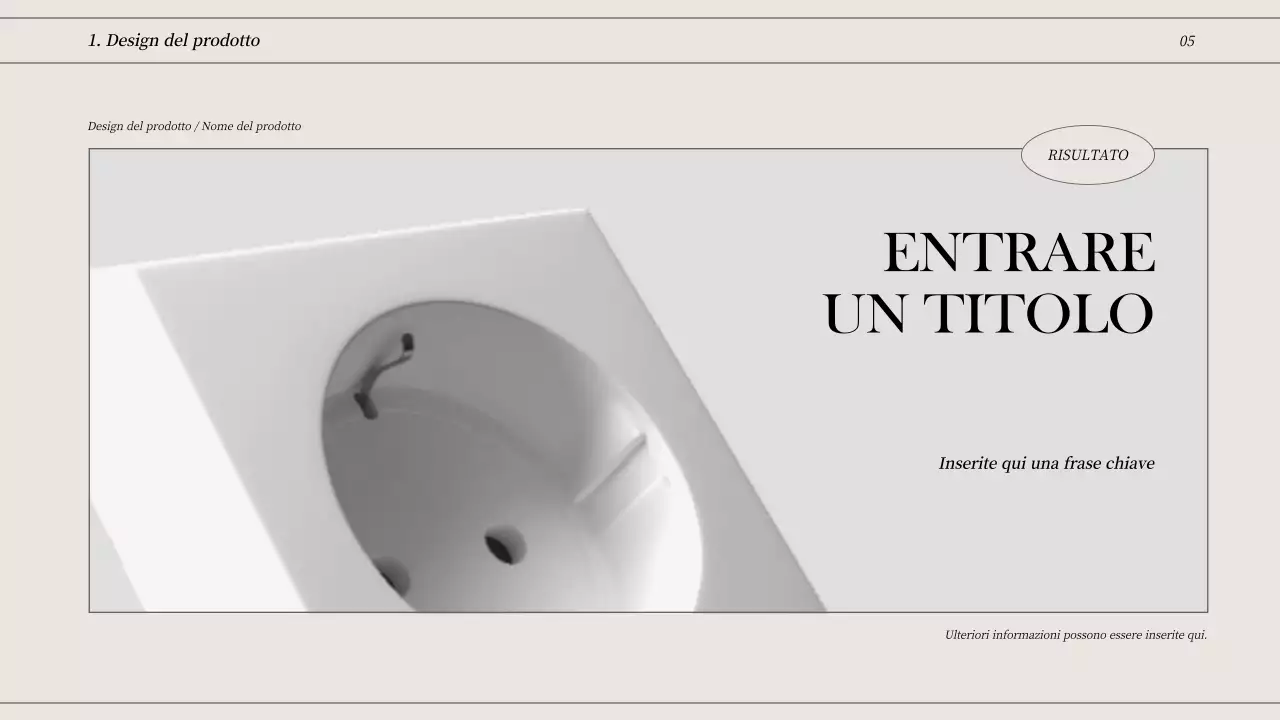 Portafoglio concettuale dalle linee pulite in bianco sporco e nero