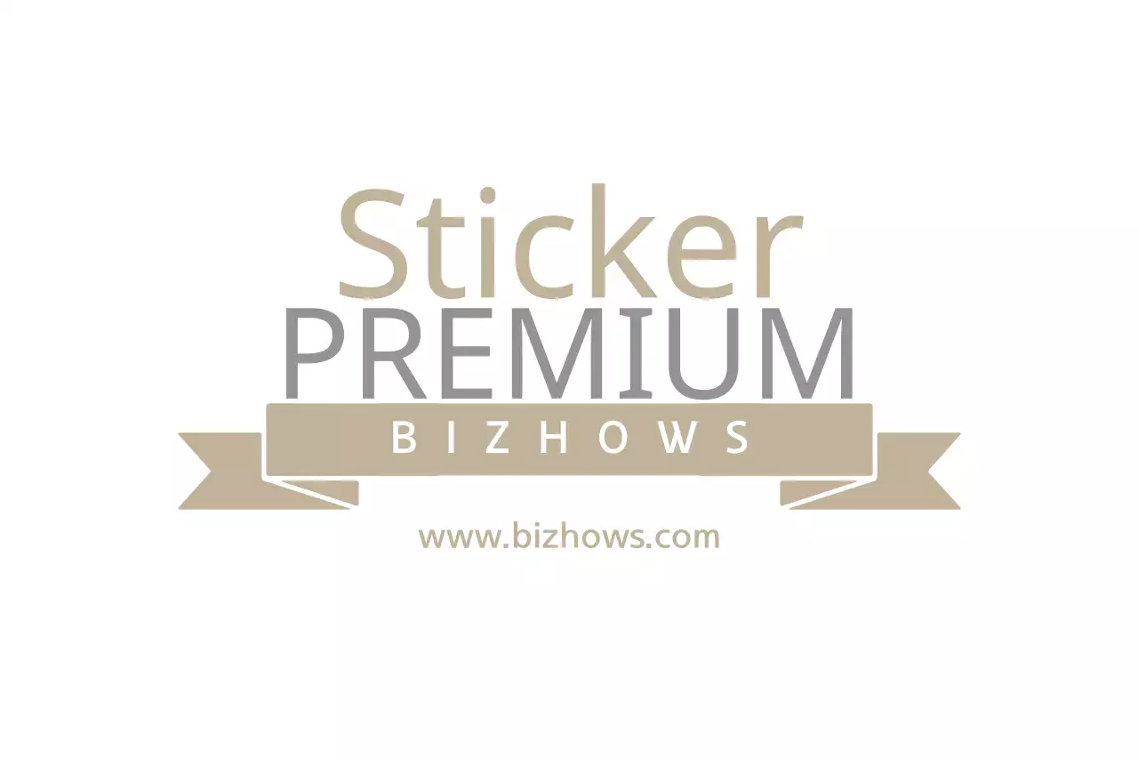 Beige Simple Sticker Advertisement Banner