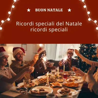 Semplici luci di Natale in rosso e un concetto di festa image post