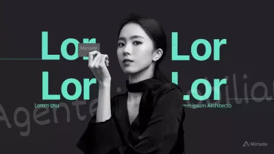 Miniatura di YouTube di un modello femminile che tiene in mano dei biglietti da visita di un agente immobiliare con carta da lettere color menta su sfondo nero