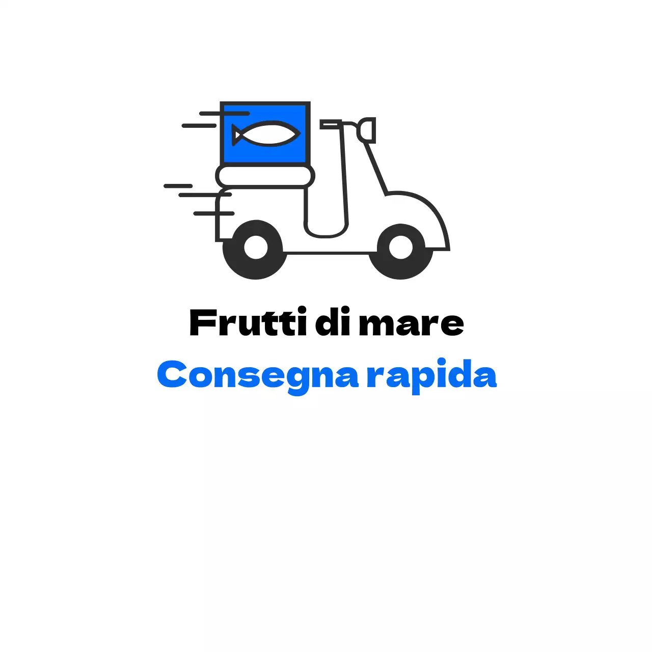 Consegna rapida dei frutti di mare