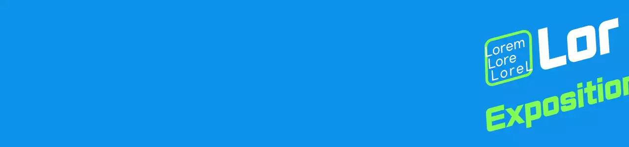 Simple blue and green job fair staff vests