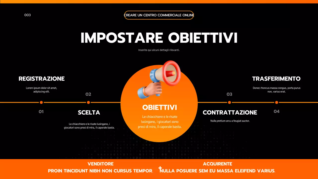 Presentare un semplice brief di progetto nero e arancione ispirato all'ingegneria