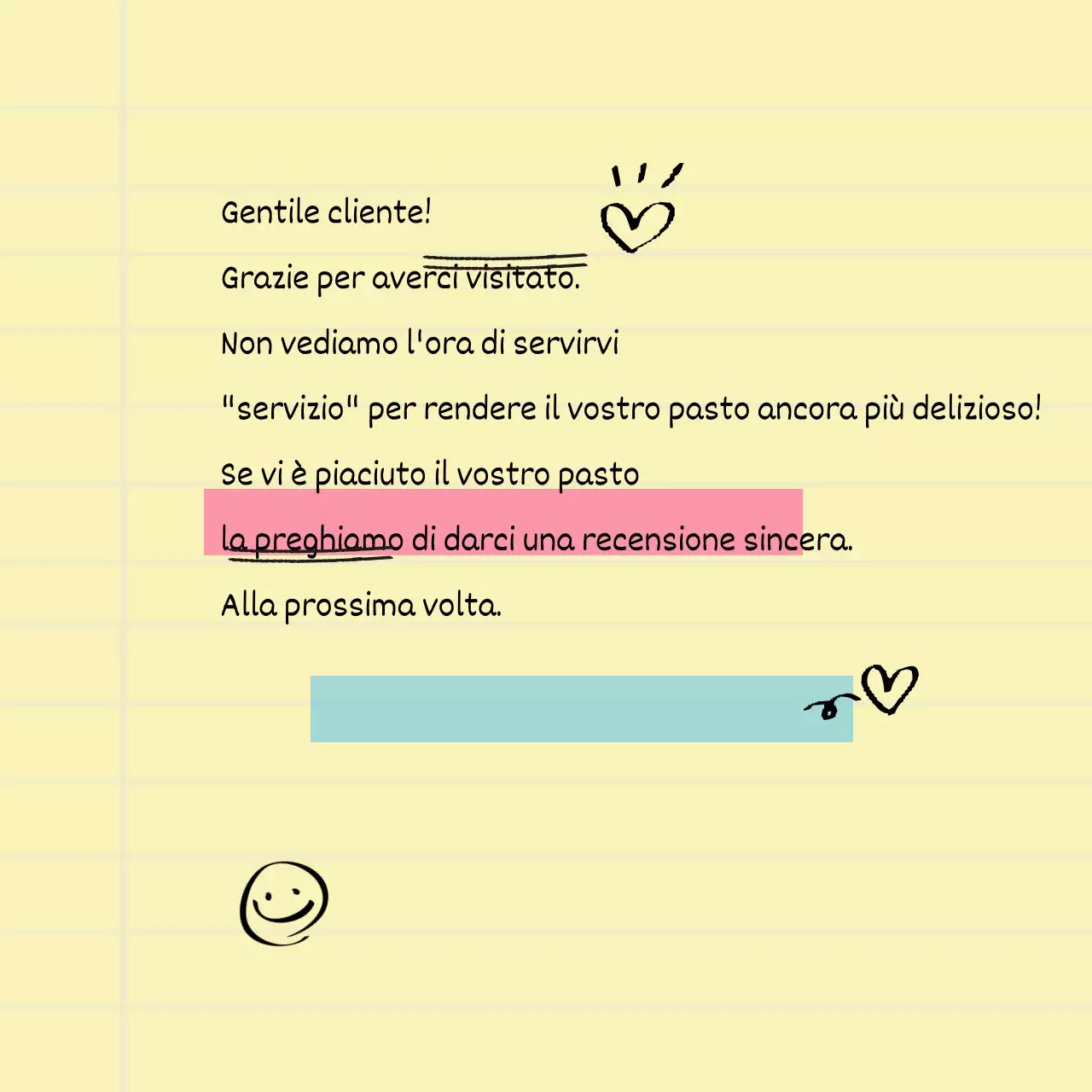 Adesivo di ringraziamento per la consegna