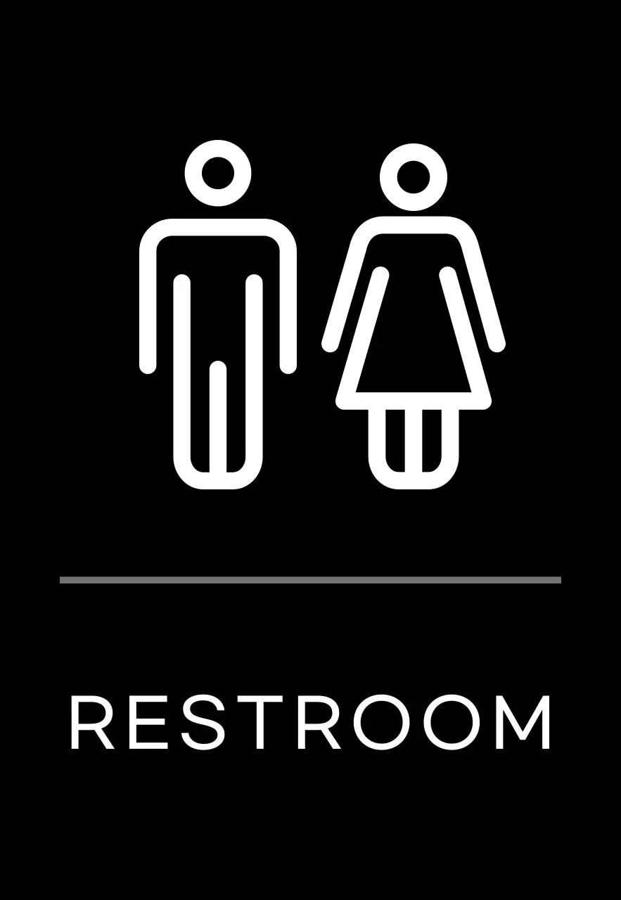 Papan nama sederhana berwarna hitam