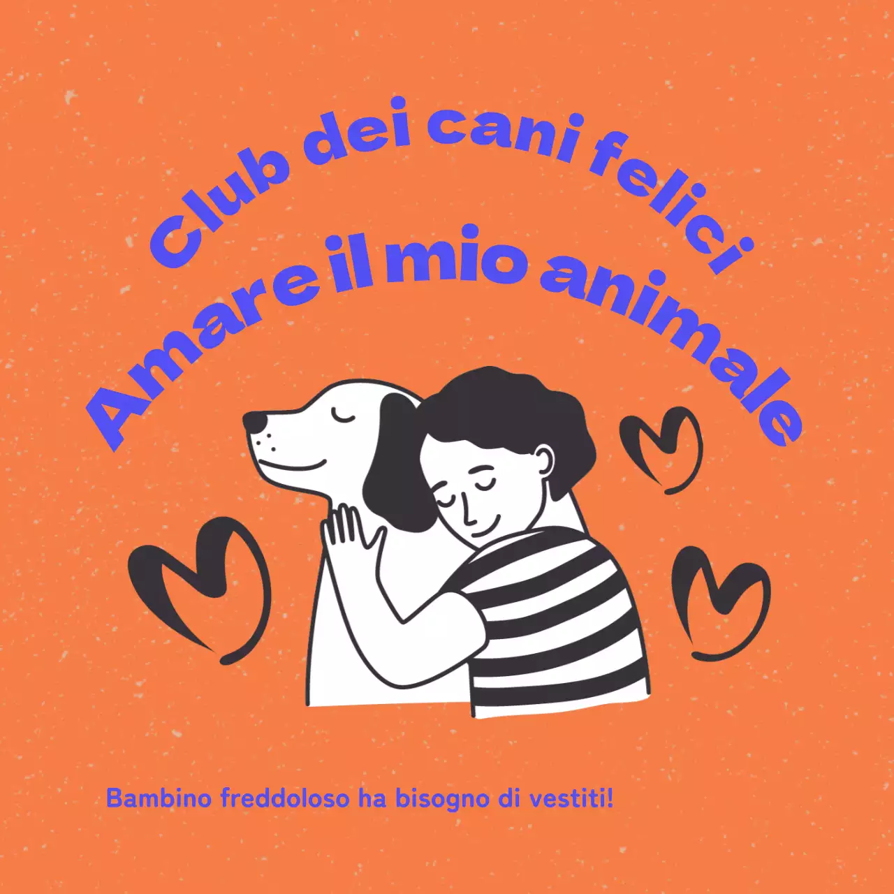 Promuovere l'abbigliamento per cani con colori arancioni e blu