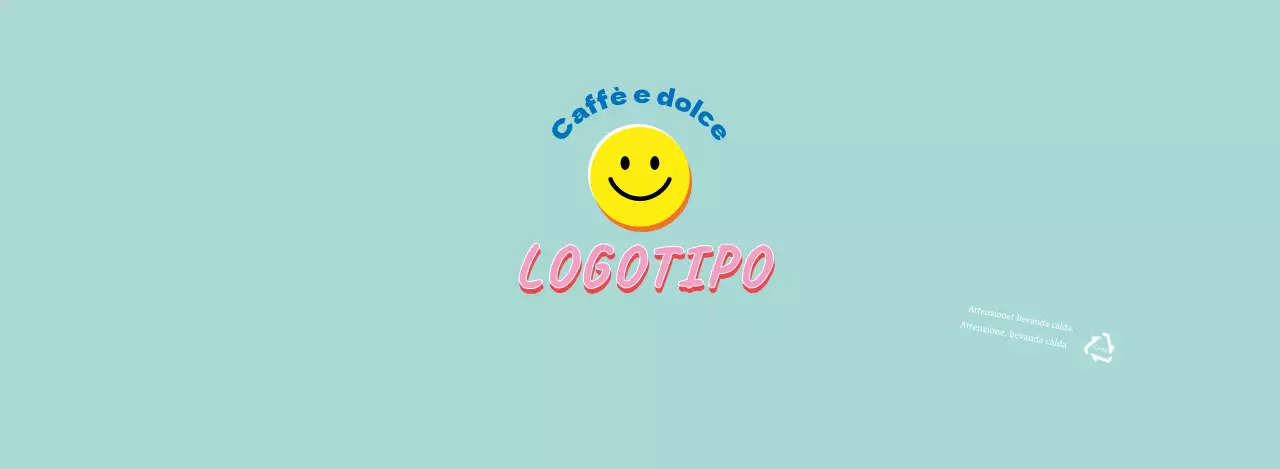 Blu Carino Illustrazione Lettering Cafe