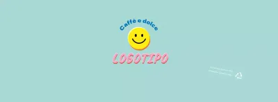 Blu Carino Illustrazione Lettering Cafe