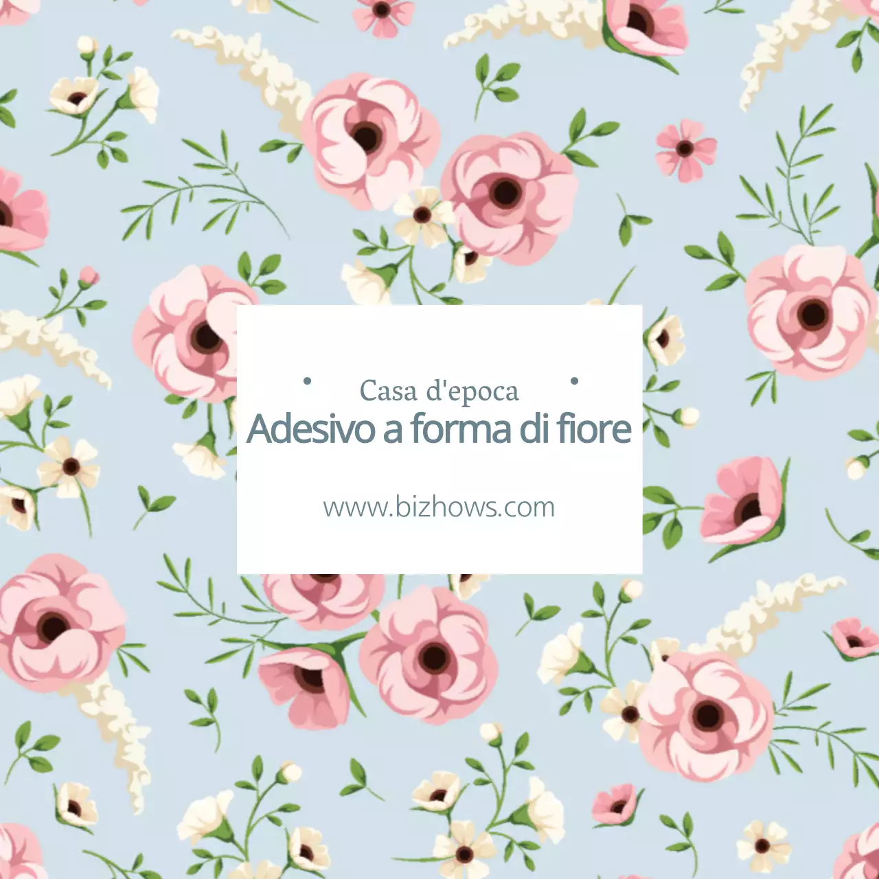 ADESIVO A FORMA DI FIORE