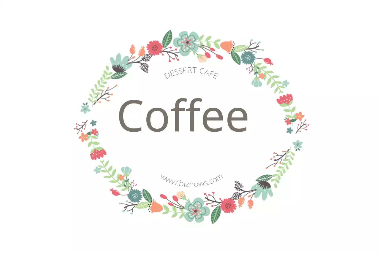 Green Floral Coffee Promotion Banner
