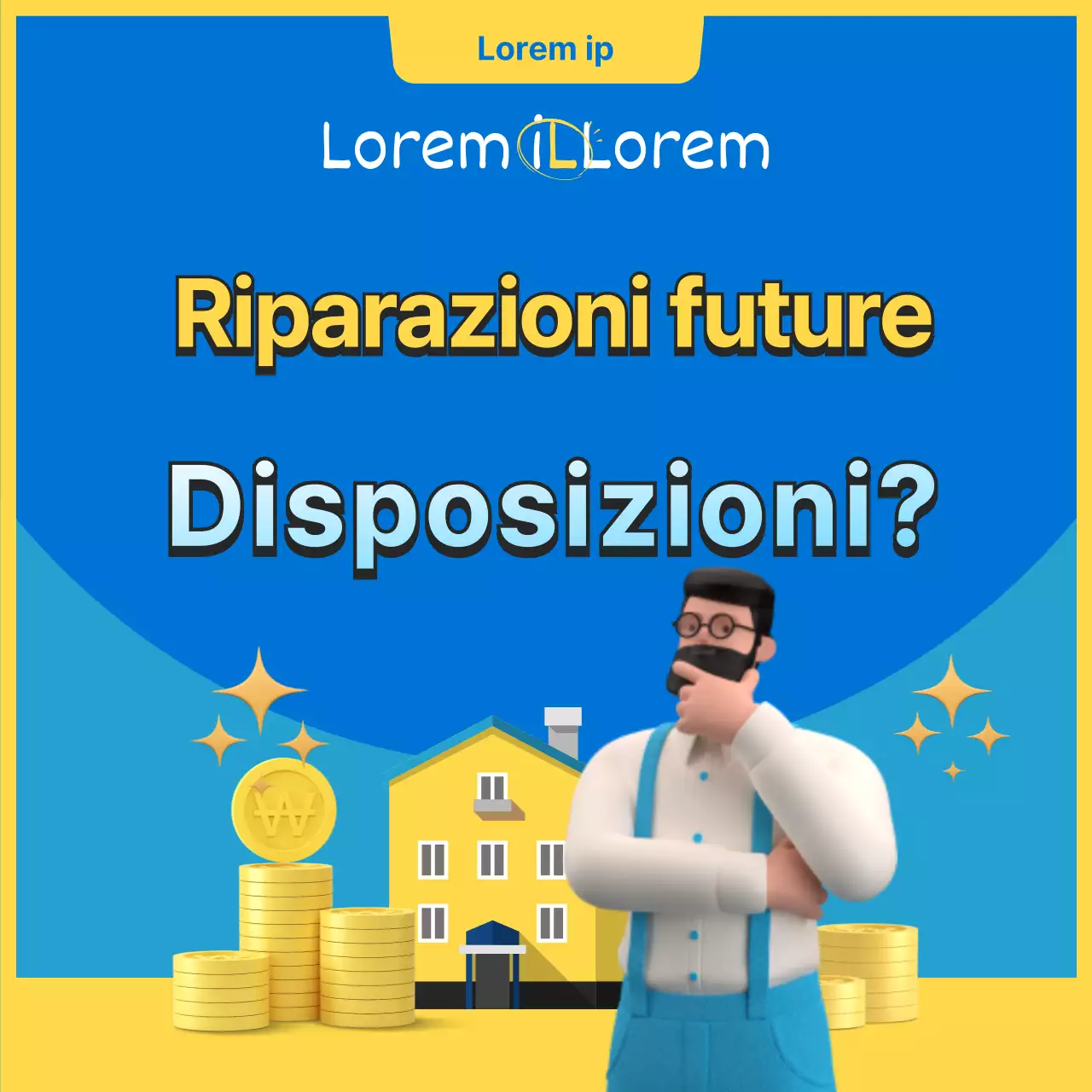 Una guida alle indennità di riparazione a lungo termine kitsch blu e gialle