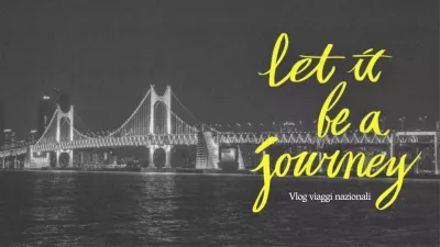 Testo in bianco e nero evidenziato in giallo Vlog di viaggio domestico Miniatura di YouTube