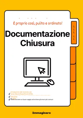 Documentazione di base dei file spiegata in giallo e arancione