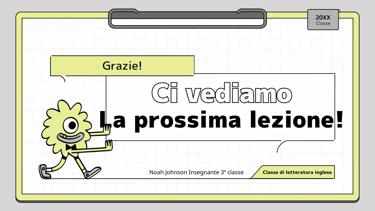 Kit per presentazioni didattiche in bianco e lime