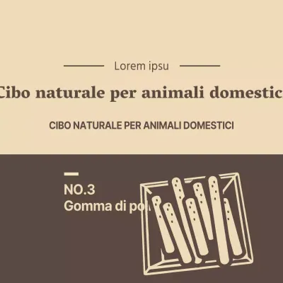 Cibo naturale per animali domestici