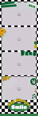 Banner de layout de colagem de fotos retrô pretas