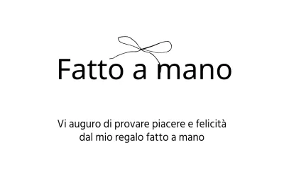 FATTO A MANO