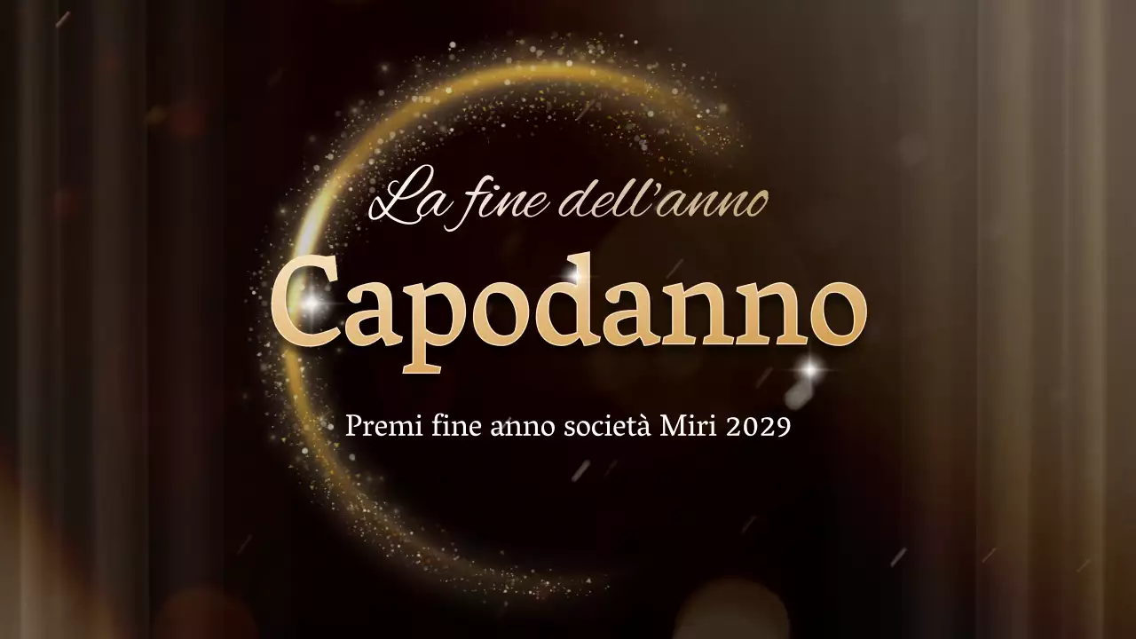 Una soirée di premiazione in oro e nero