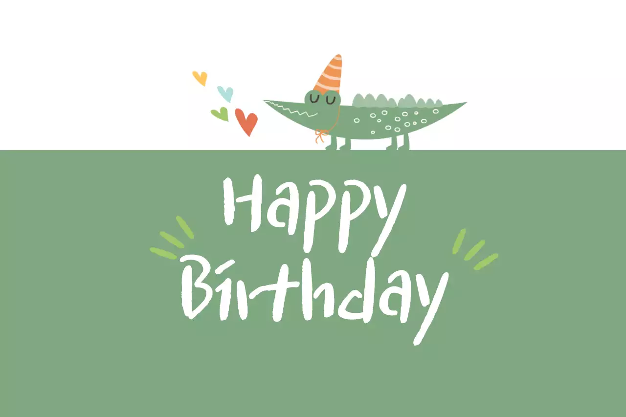 Green Playful Birthday Invitation Banner