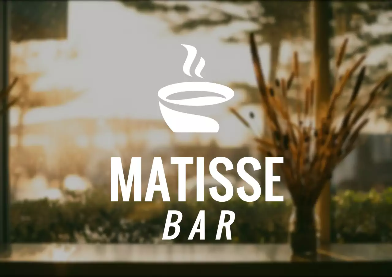 Un logo simbolo del caffè in stile semplice