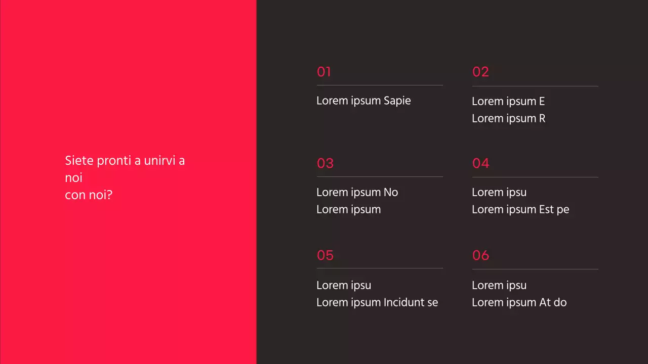Tema strategico per il personal branding con sfondo nero e accenti rosa caldo