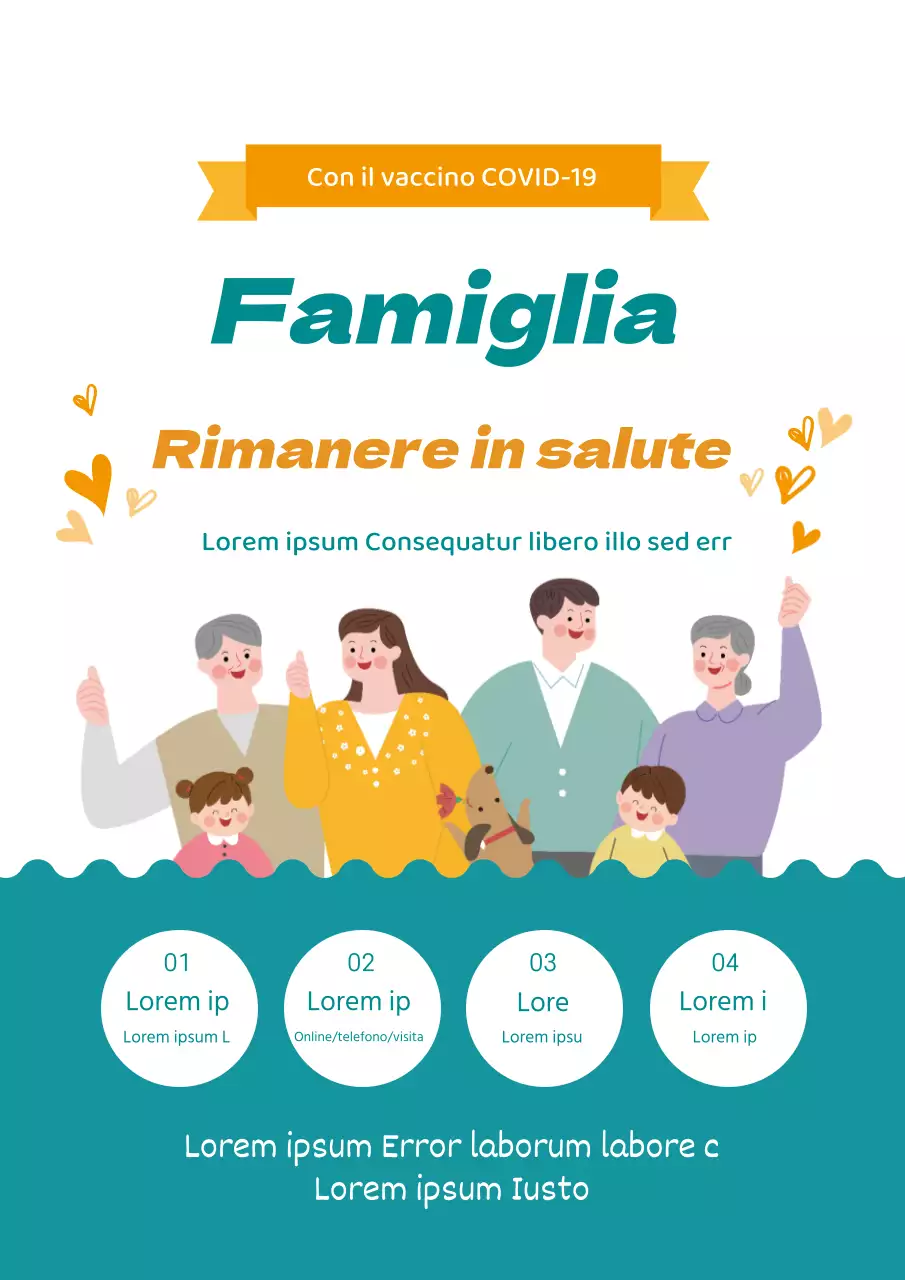 Illustrazione blu e gialla promozione vaccino pulito