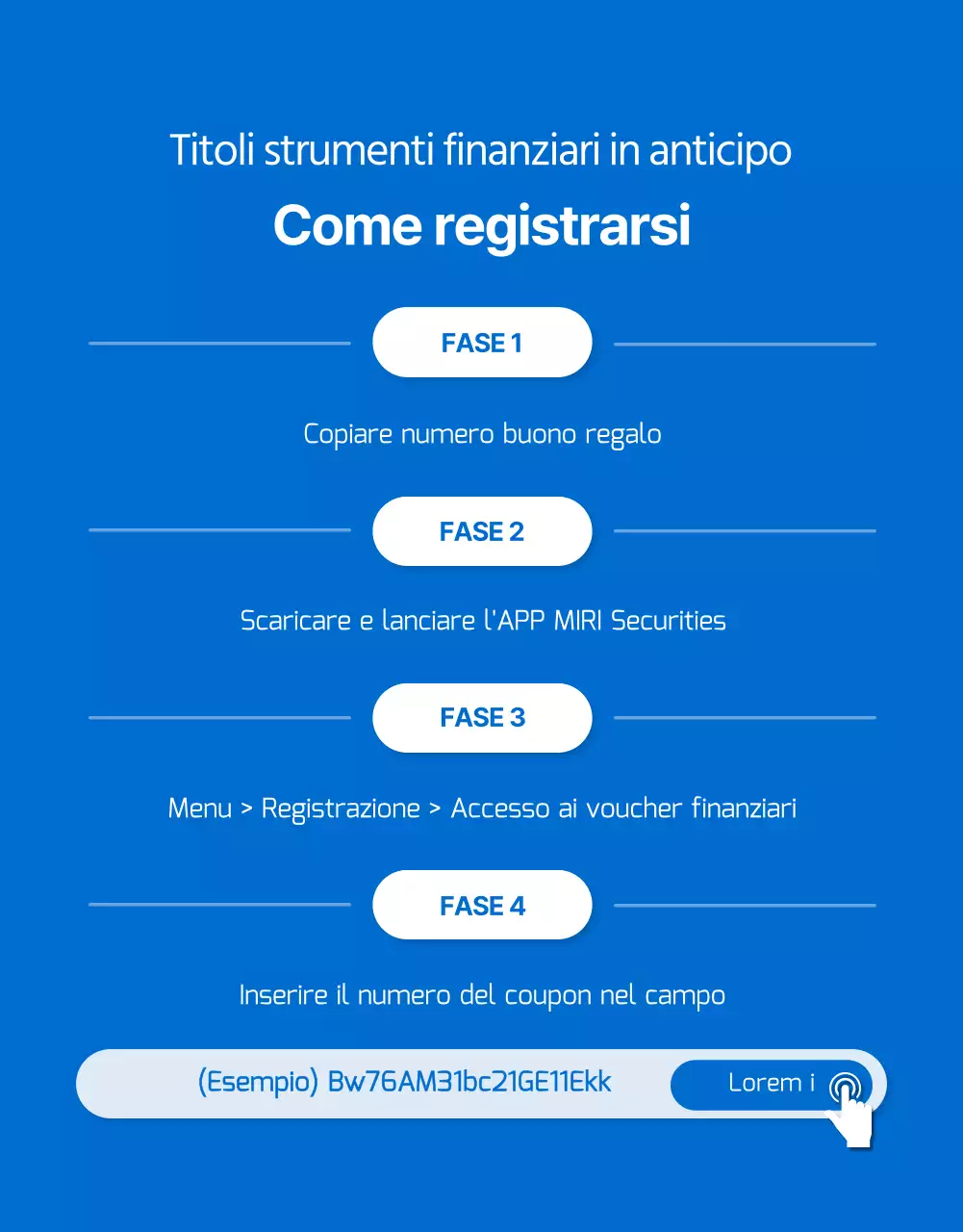 Eventi di strumenti finanziari in titoli con punti blu e gialli