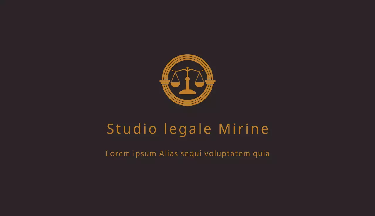 logo marrone studio legale pulito business