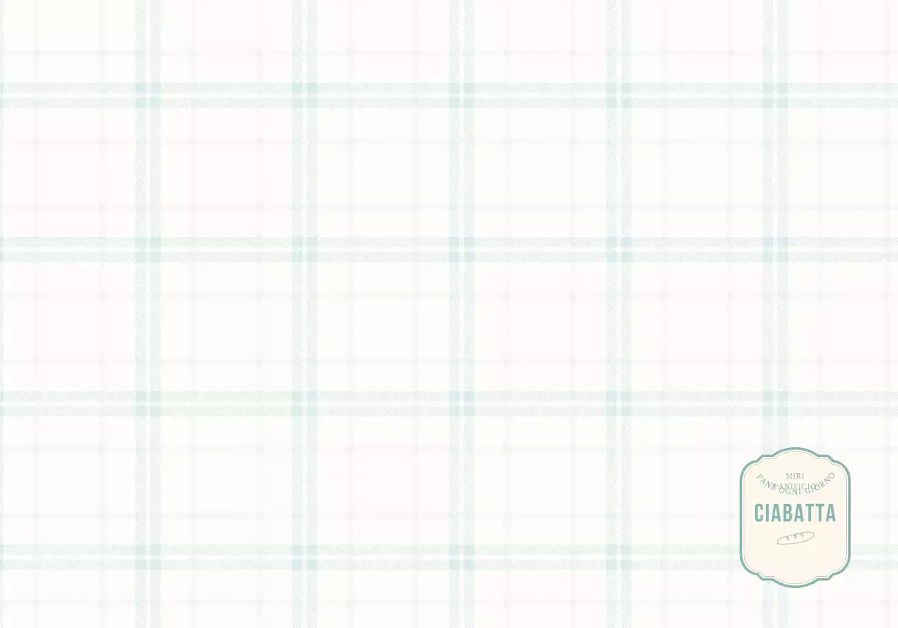 Concetto di panetteria con lussuose toppe con motivo a scacchi giallo e menta