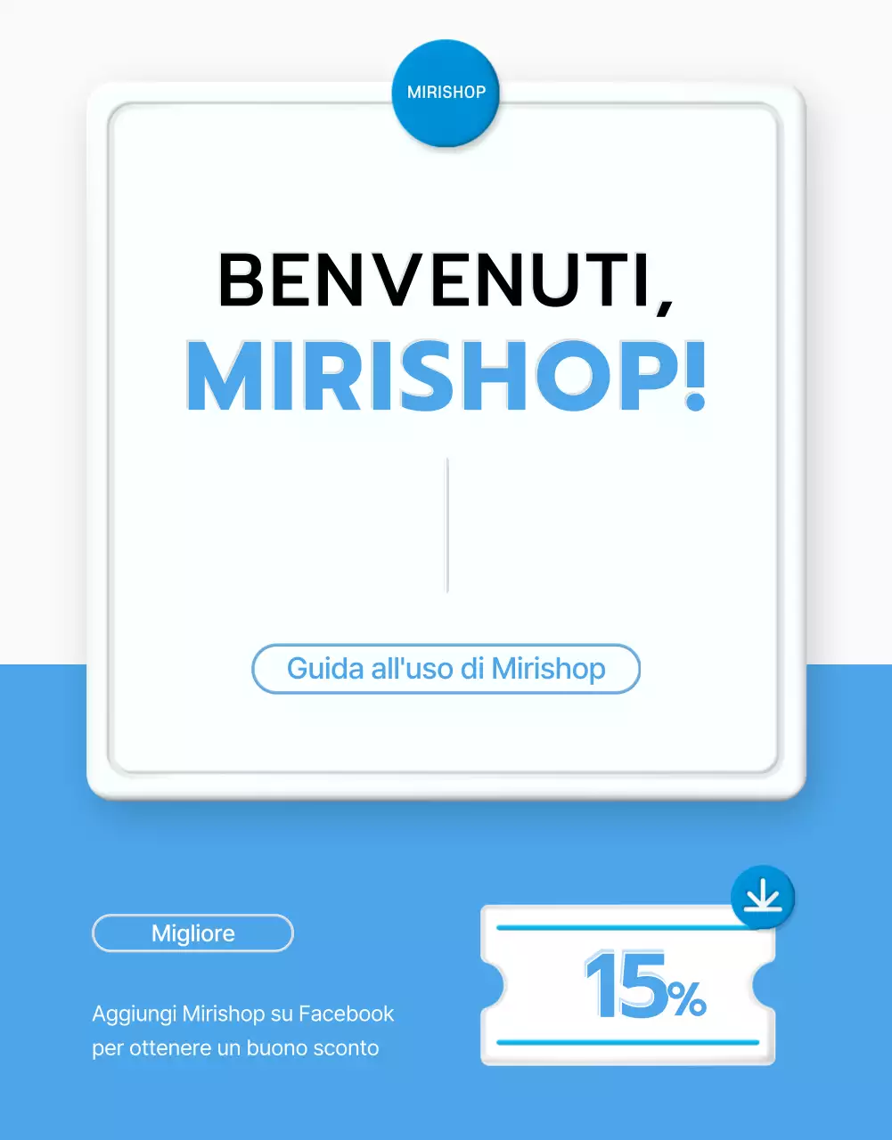 Come utilizzare lo stile predefinito azzurro per i centri commerciali