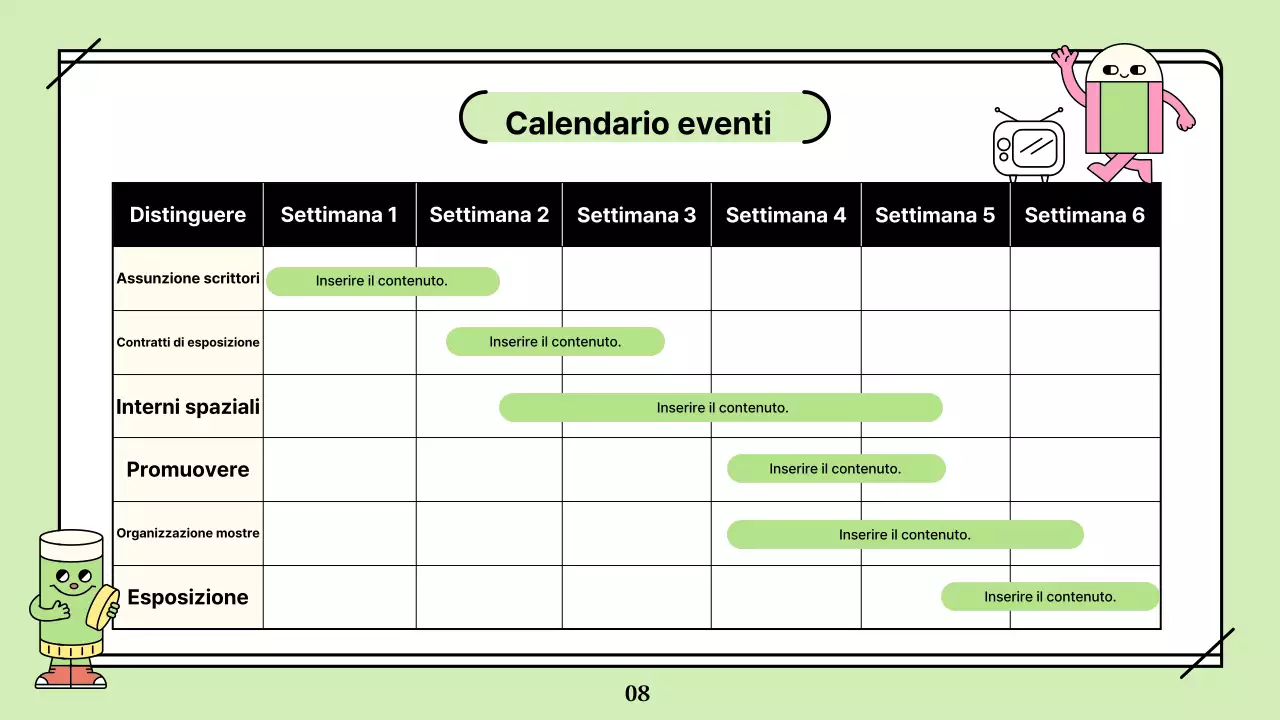 Proposta espositiva per bambini con illustrazioni colorate, semplici e simpatiche