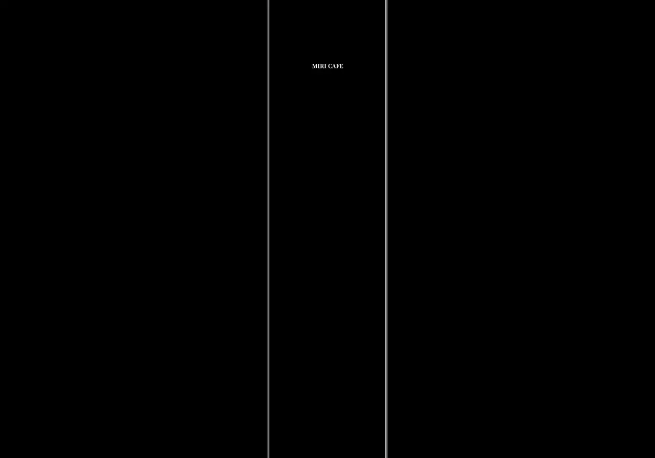 Cafe concept with emotional and classy line illustrations in ivory and black.