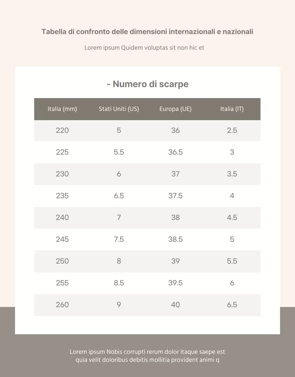 Modello di agente di acquisto internazionale beige e tranquillo