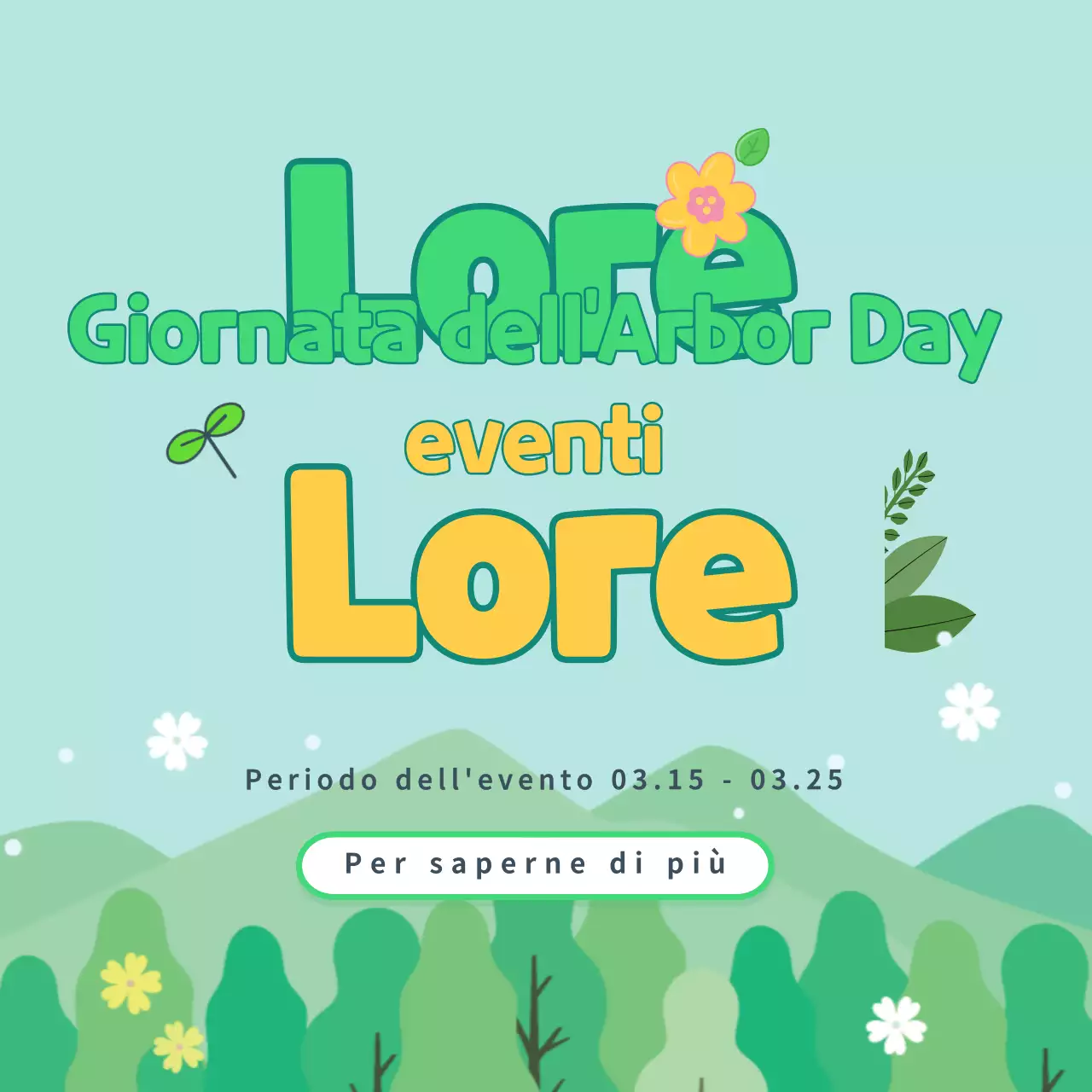 Evento Green Arbor Day