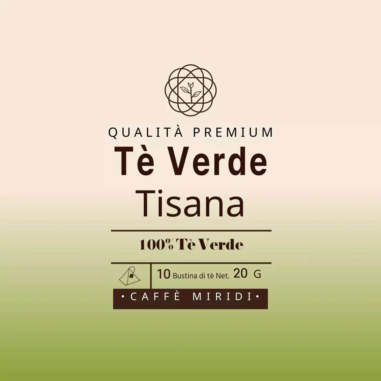 Etichette per bustine di tè verde con illustrazione avorio del nuovo anno