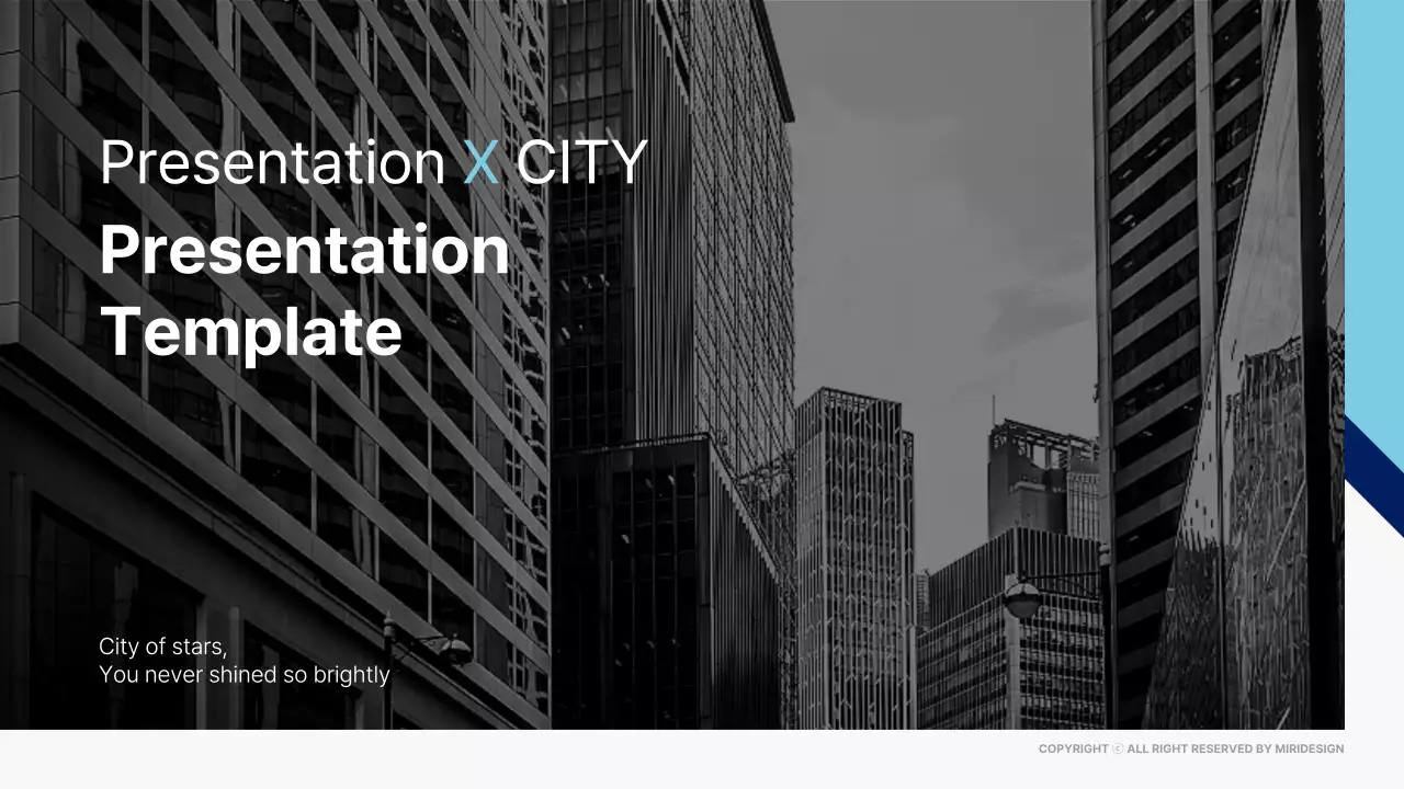 Black Modern City Template Presentation