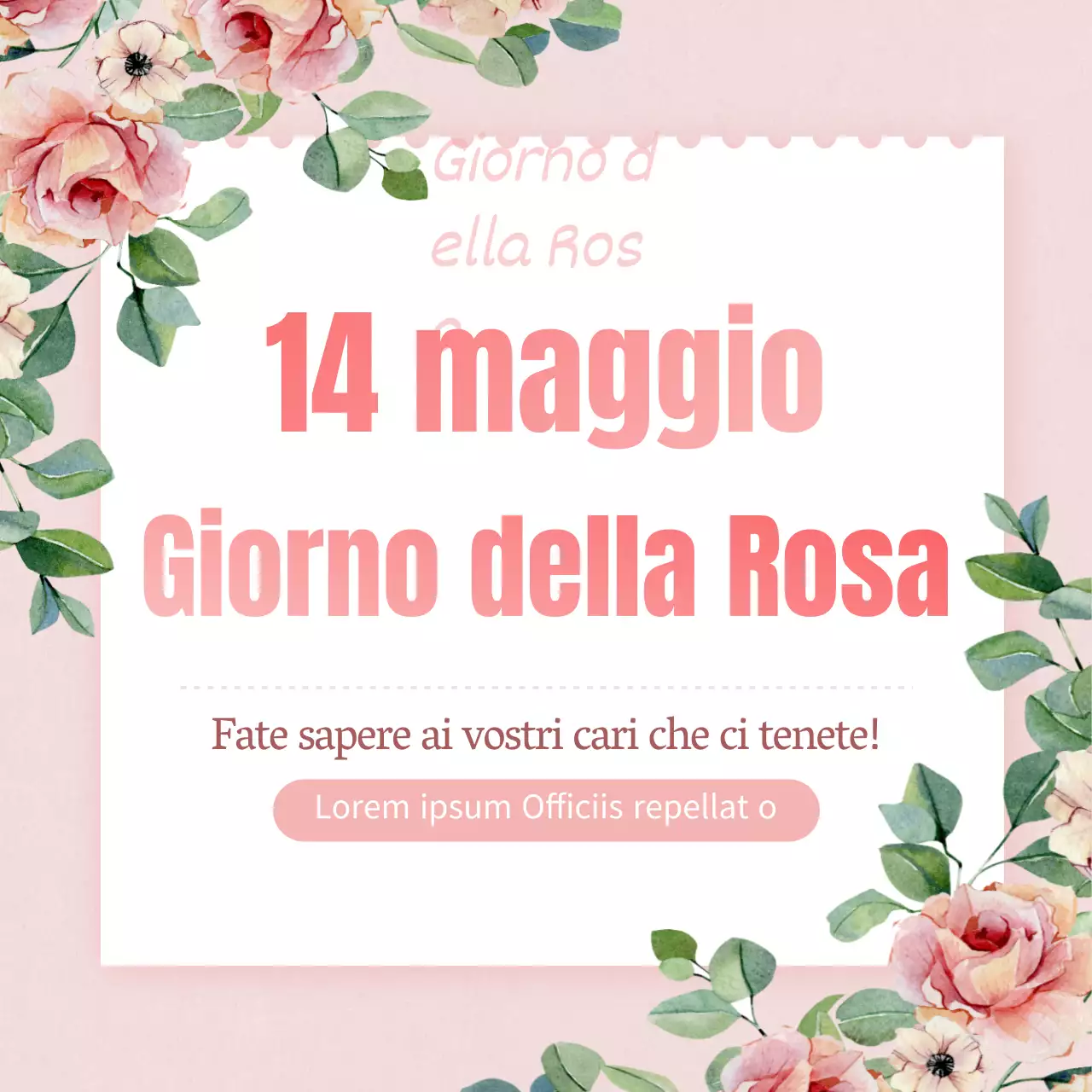 PrimaveraSentimentiGiornata delle roseDesign