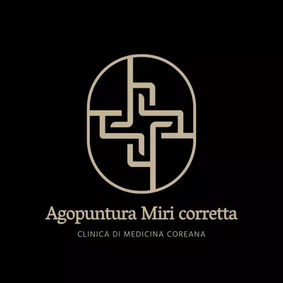 Simbolo nero Logo insegna clinica orientale