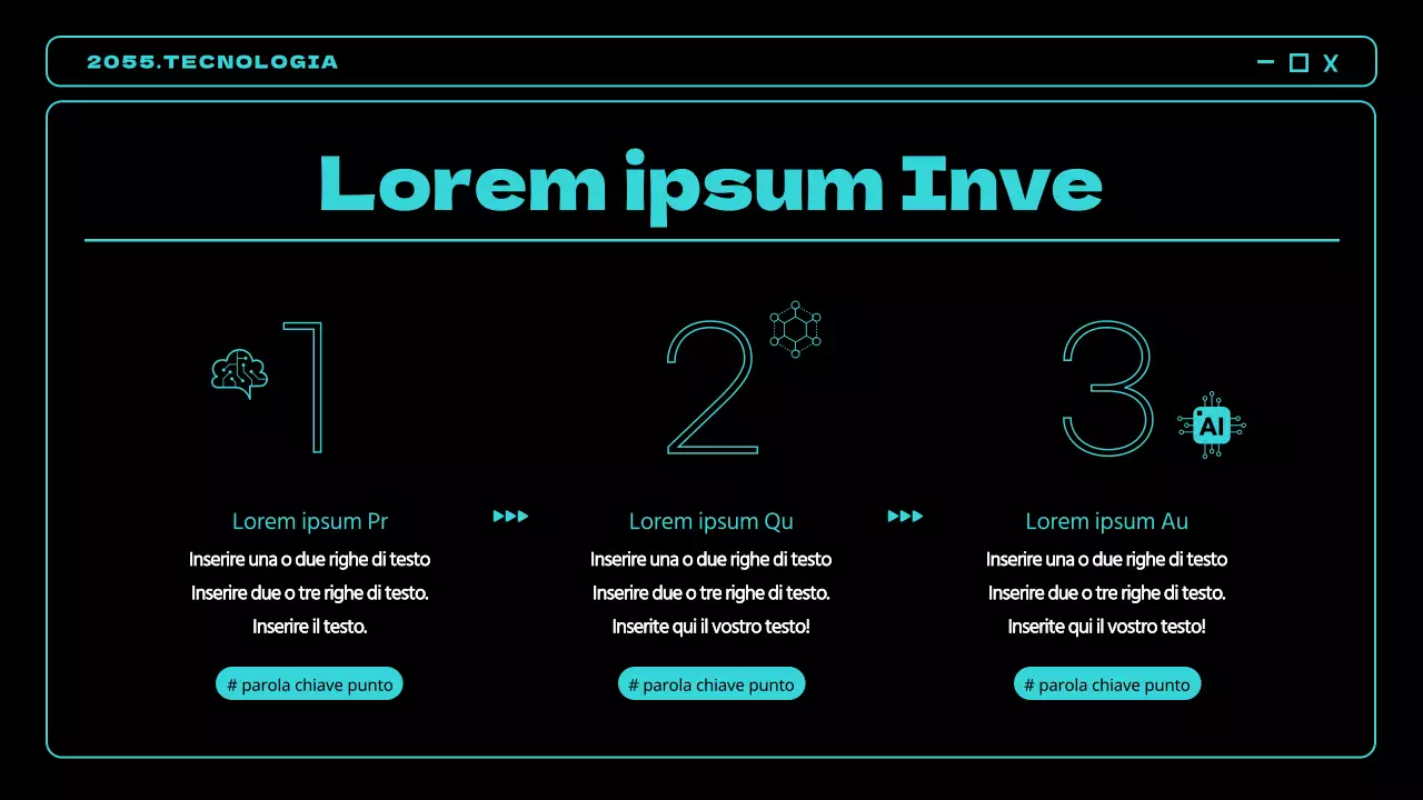 Gli accenti neon neri e blu guardano alle tendenze tecnologiche del futuro