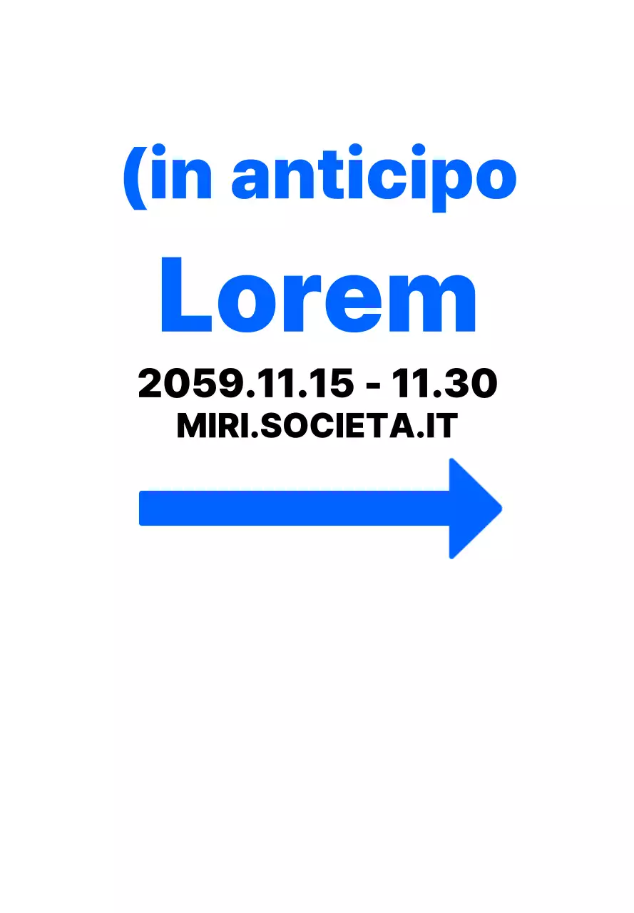 Stile illustrativo semplice in blu e nero con indicazioni per il luogo del colloquio di reclutamento