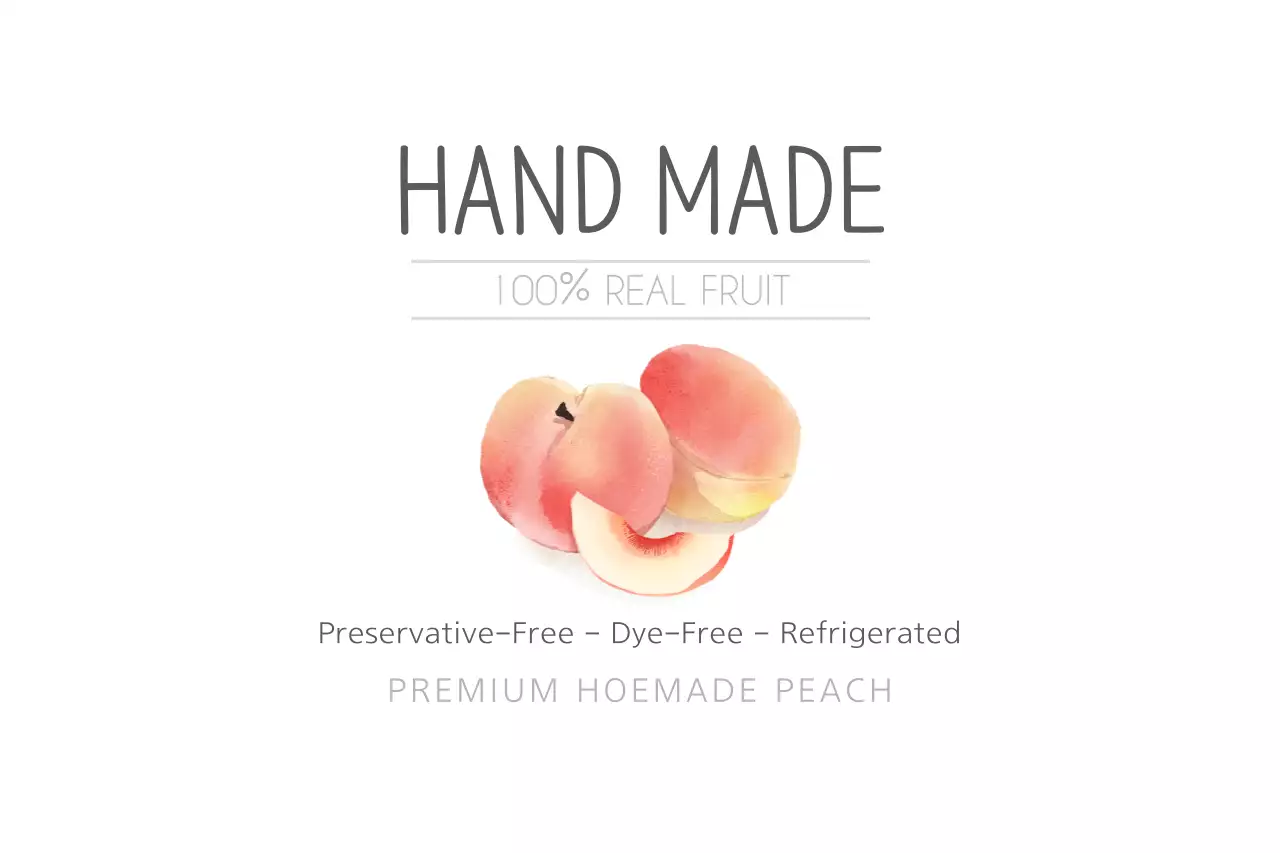 Pink Minimal Fruit Promotion Banner