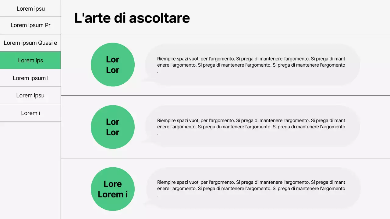 Formazione sulle competenze comunicative di base in verde e bianco
