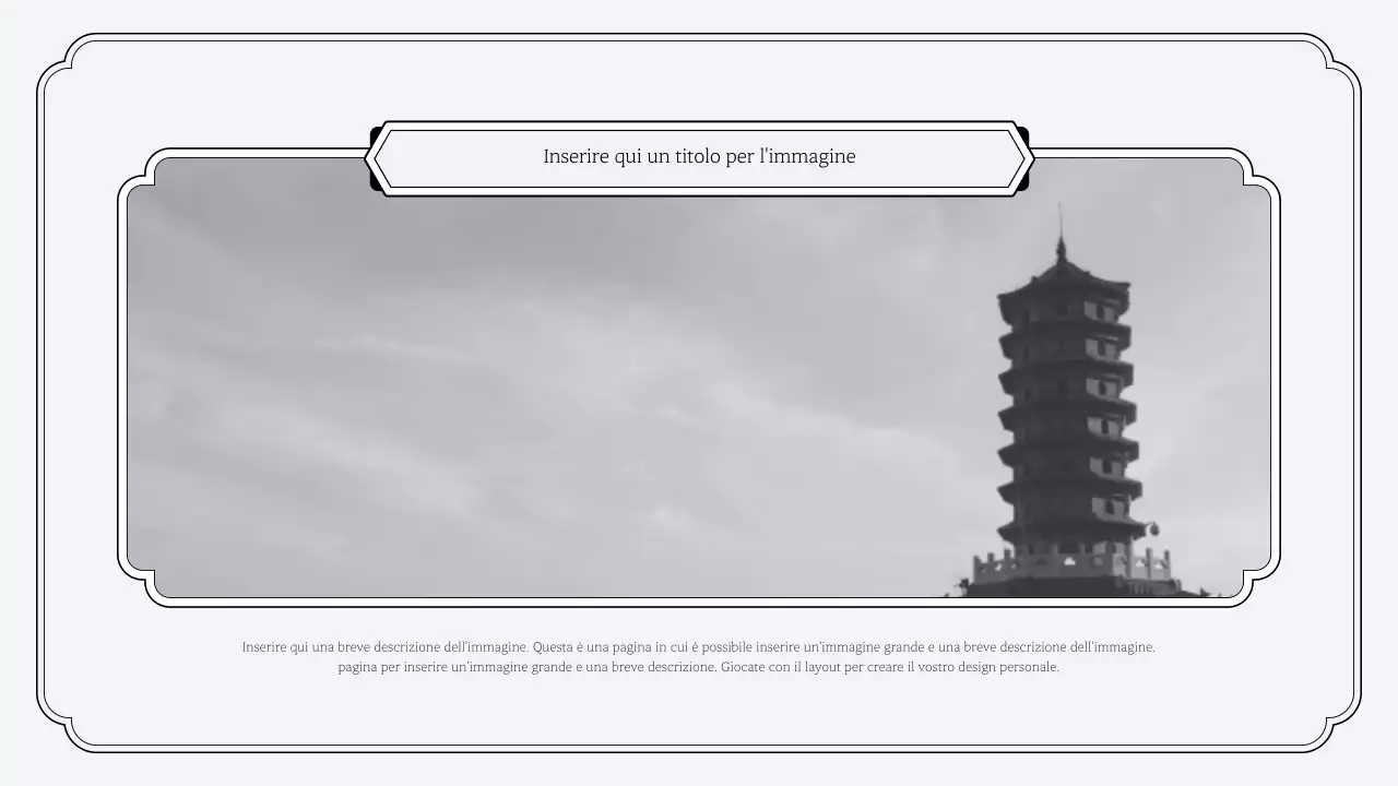 Semplice kit di presentazione in stile orientale