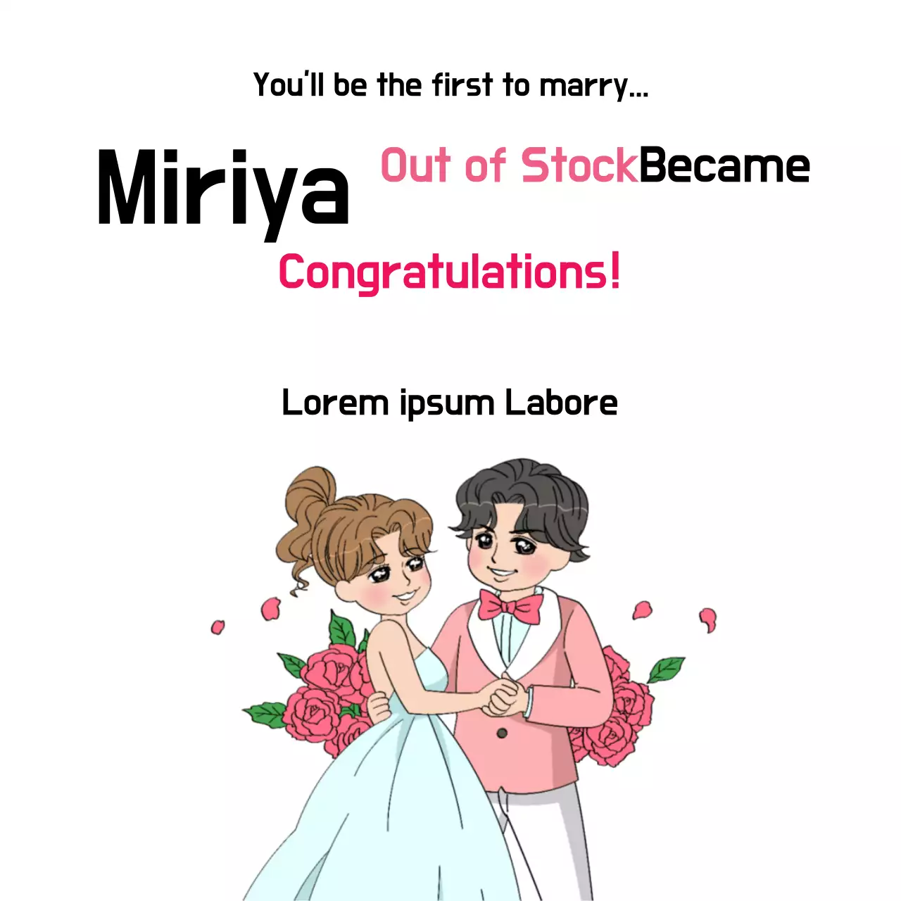 Pink Elegant Wedding Invitation Banner