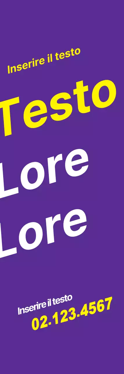 Ingresso di testo_Banner verticale