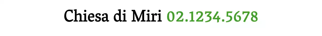 Nero e verde, stile di testo pulito per informazioni e promozioni sulla chiesa