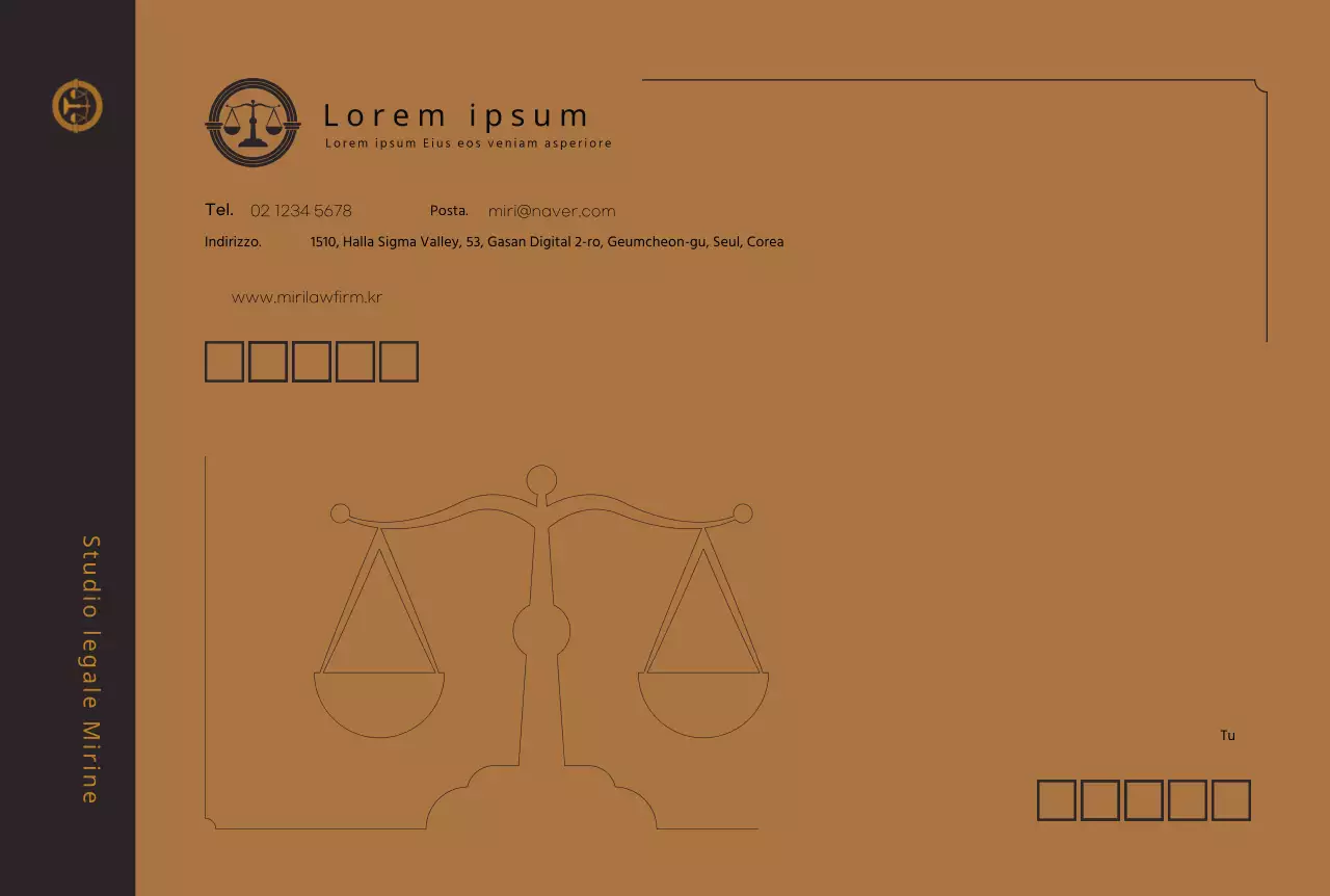 logo marrone studio legale pulito business