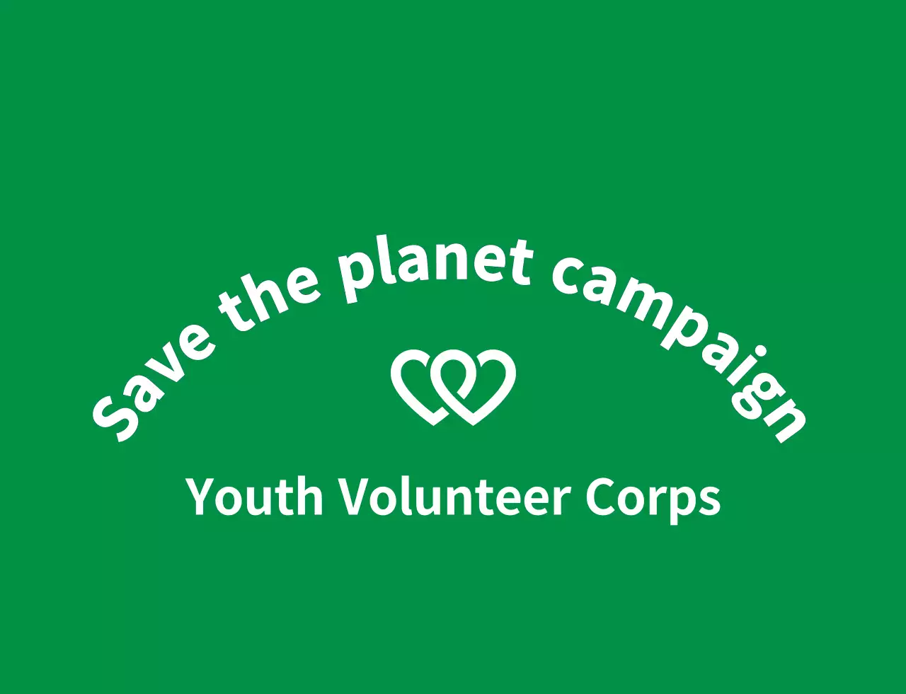 Gaya logo simbol organisasi sukarelawan yang bersih dengan warna biru tua dan biru laut untuk organisasi kampanye lingkungan global.